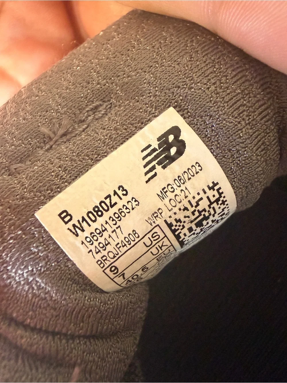 New Balance Fresh Foam X 1080v13 Womens Size 9B Gray Running Shoes W1080Z13
